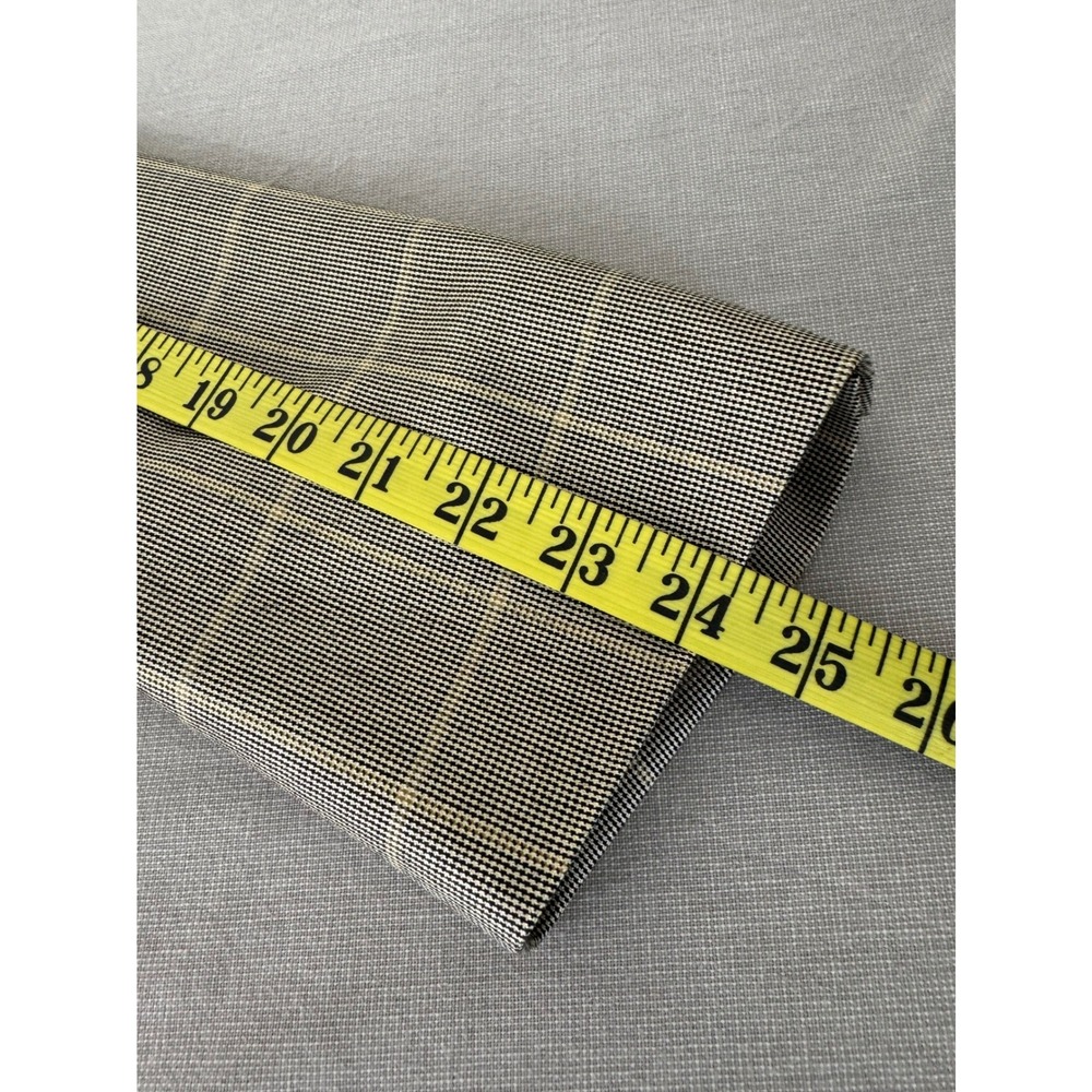 Burberry London Silk/Wool Blazer 40R tag (measures 44R) Tan/Yellow Plaid - Picture 11 of 12